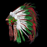 Christmas Indian Feather Headdress Premium Tee | Teevron