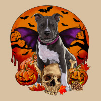 Halloween Pitbull Dog Heavyweight Hoodie | Teevron
