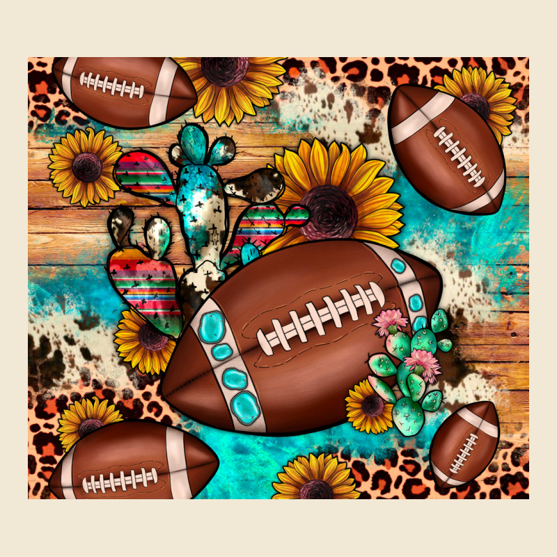 Football Cactus Sunflower Ladies Tee by JahusDesignShop | Teevron