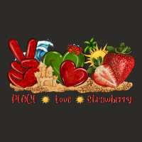 Peace Love Strawberry With Summer Heavy Core Tee | Teevron