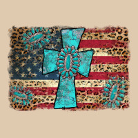 Flag And Turquoise Cross Heavyweight Sweatshirt | Teevron