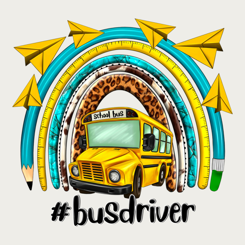 Bus Driver Rainbow Zipper Hoodie by NancyCooperArtShop | Teevron