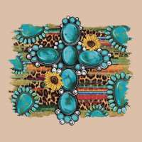 Western Gemstone Cross Sunflowers Serape Leopard Glitter Urban Heavy Tee | Teevron