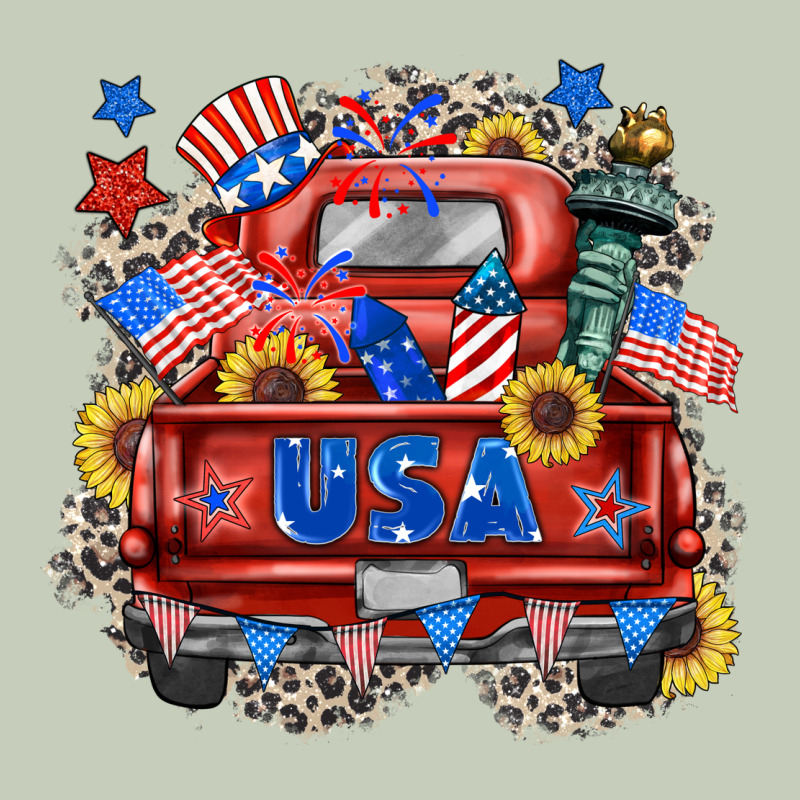 Usa Truck Ladies Tee by Zillion Design Studio | Teevron