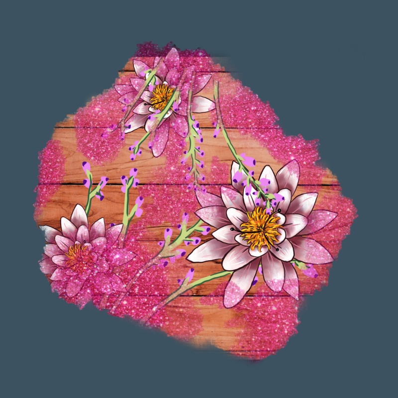 V.d  Lavender And Lotus Patches Urban Heavy Tee by AdoDesignShop | Teevron