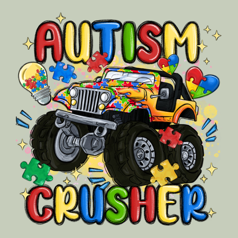 Autism Crusher Long Sleeve Tee by MaliasSmallBusiness | Teevron