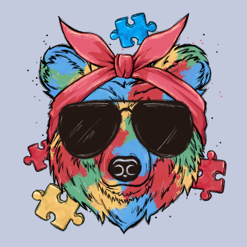 Autism Awareness Bear Long Sleeve Tee by MaliasSmallBusiness | Teevron