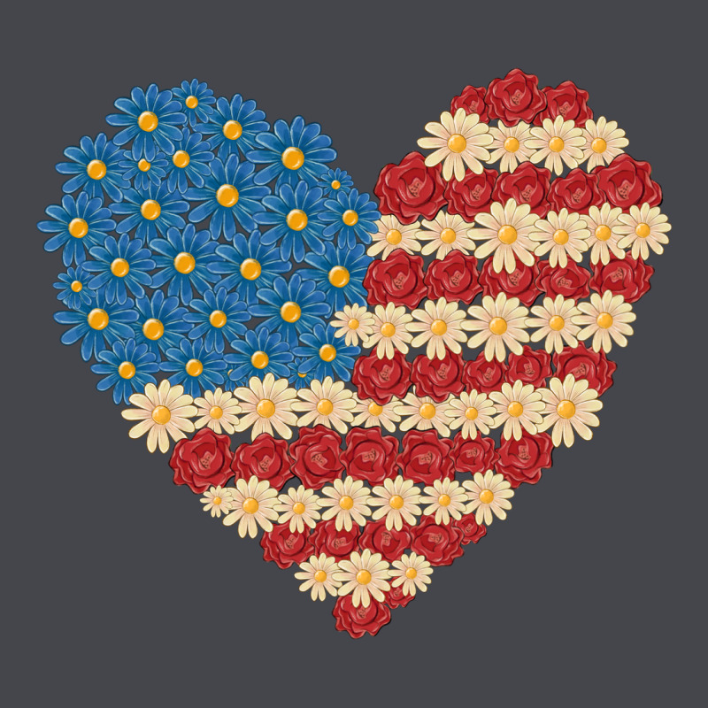 American Heart Flag Long Sleeve Tee by MaliasSmallBusiness | Teevron