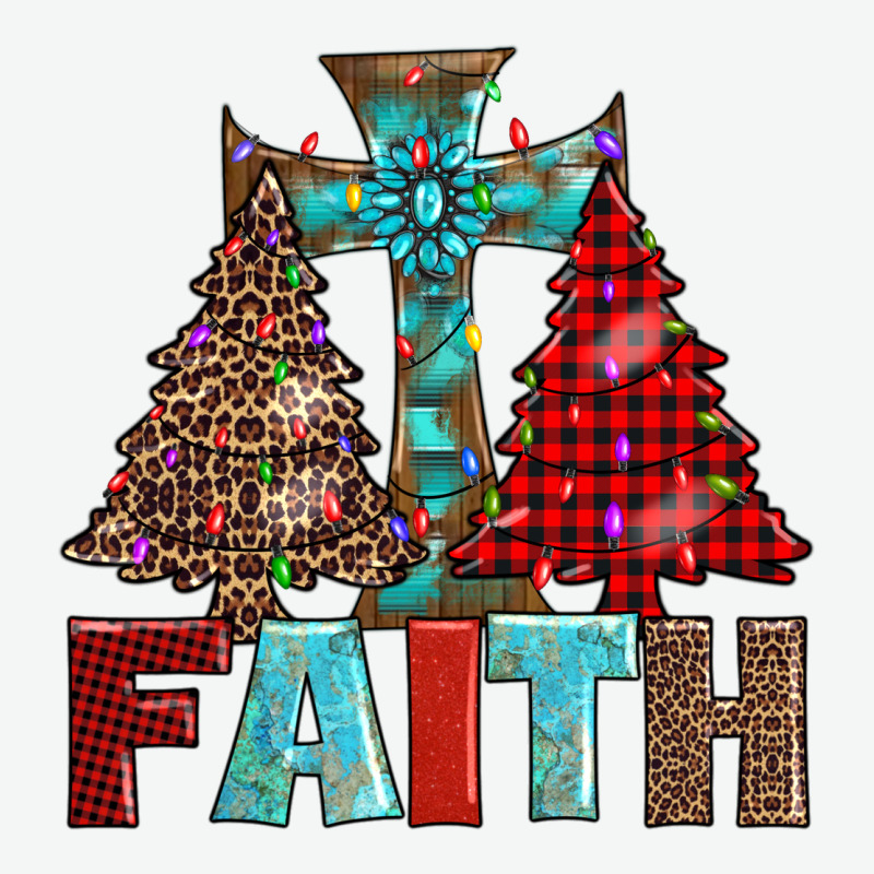 Cross And Christmas Trees Urban Heavy Tee by AdoDesignShop | Teevron