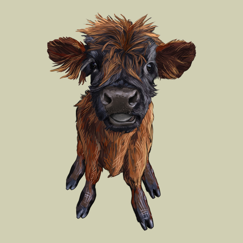Highland Cow Calf Heavy Core Tee by RanaPortraitStore | Teevron