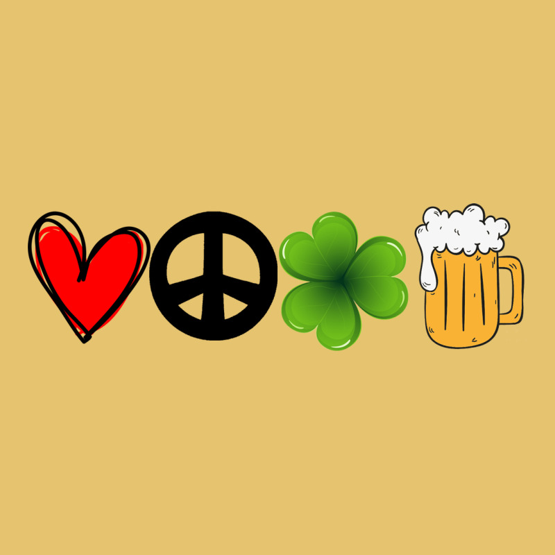 Funny St Patricks Day Love Peace Clover And Beer Premium Sweatshirt by Bettercallsaul | Teevron