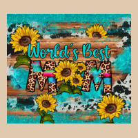 World's Best Mom Sunflower Leopard Cowhide Heavyweight Sweatshirt | Teevron