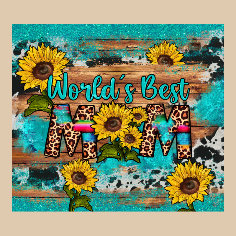 World's Best Mom Sunflower Leopard Cowhide Heavyweight Sweatshirt by Artiststas | Teevron