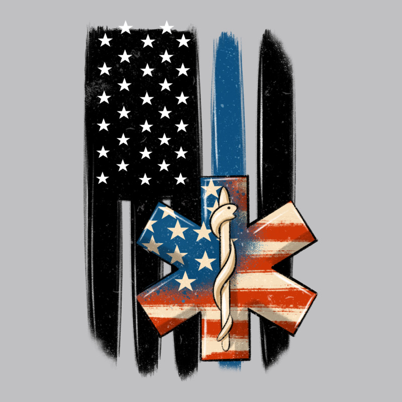 Ems American Flag Long Sleeve Tee by MaliasSmallBusiness | Teevron