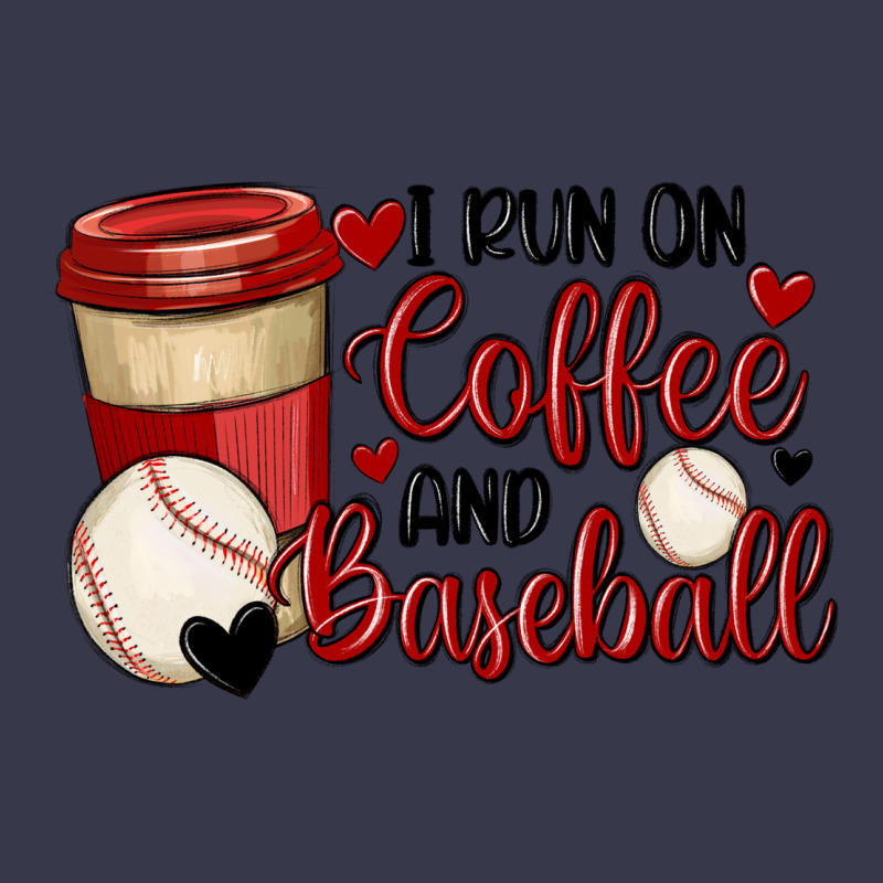 I Run On Coffee And Baseball Long Sleeve Tee by MaliasSmallBusiness | Teevron
