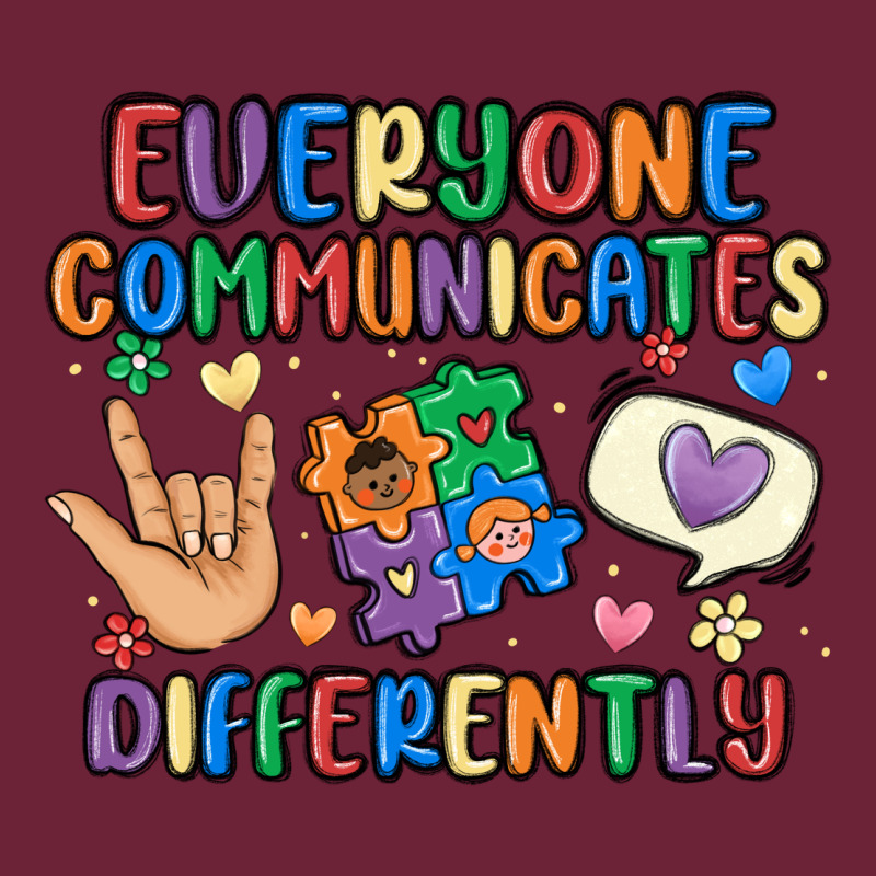 Everyone Communicates Differently Long Sleeve Tee by MaliasSmallBusiness | Teevron