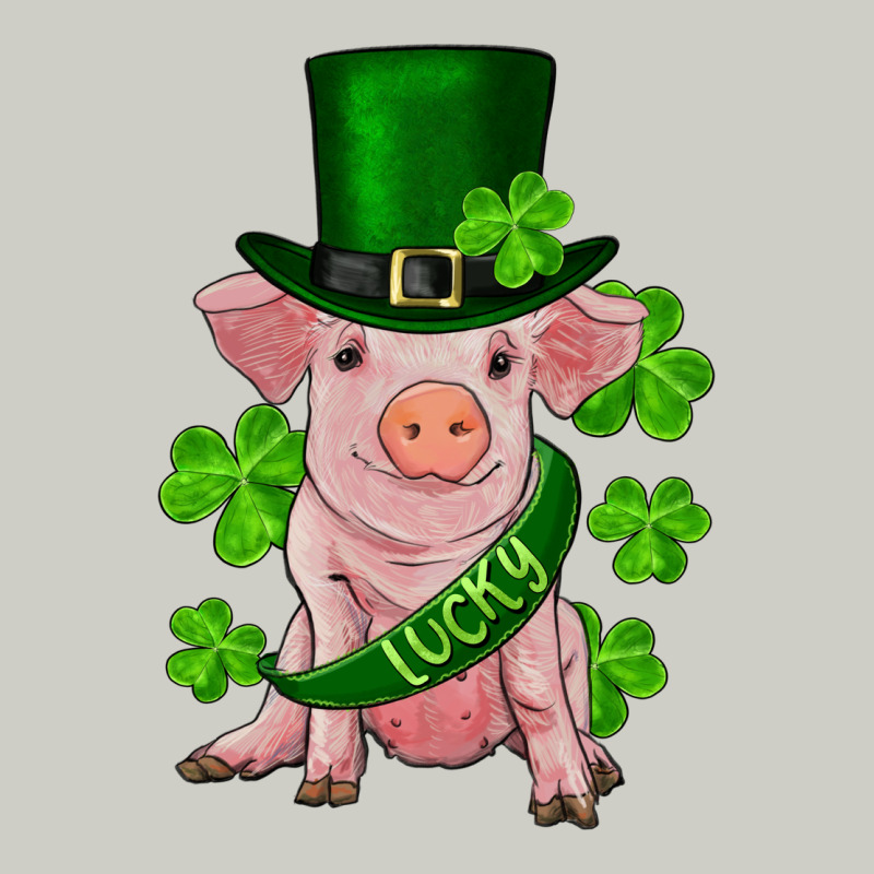 St. Patrick's Day Lucky Baby Pig Heavyweight Hoodie by RanaPortraitStore | Teevron