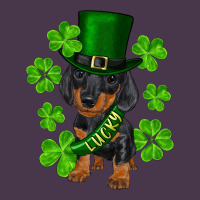 St. Patrick's Day Lucky Dachshund Puppy Heavyweight Hoodie | Teevron