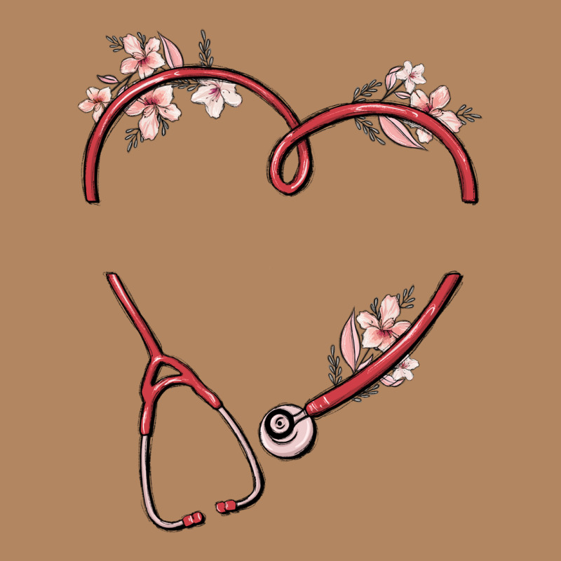 Custom Heart Stethoscope Long Sleeve Tee by MaliasSmallBusiness | Teevron