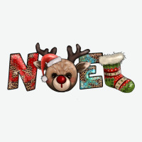 Noel With Sock And Reindeer Urban Heavy Tee | Teevron