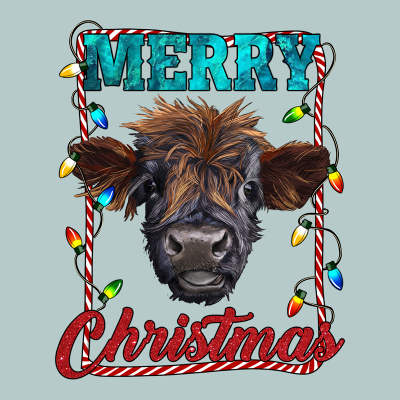 Merry Christmas Highland Calf Baby Cow Heavy Core Tee by RanaPortraitStore | Teevron