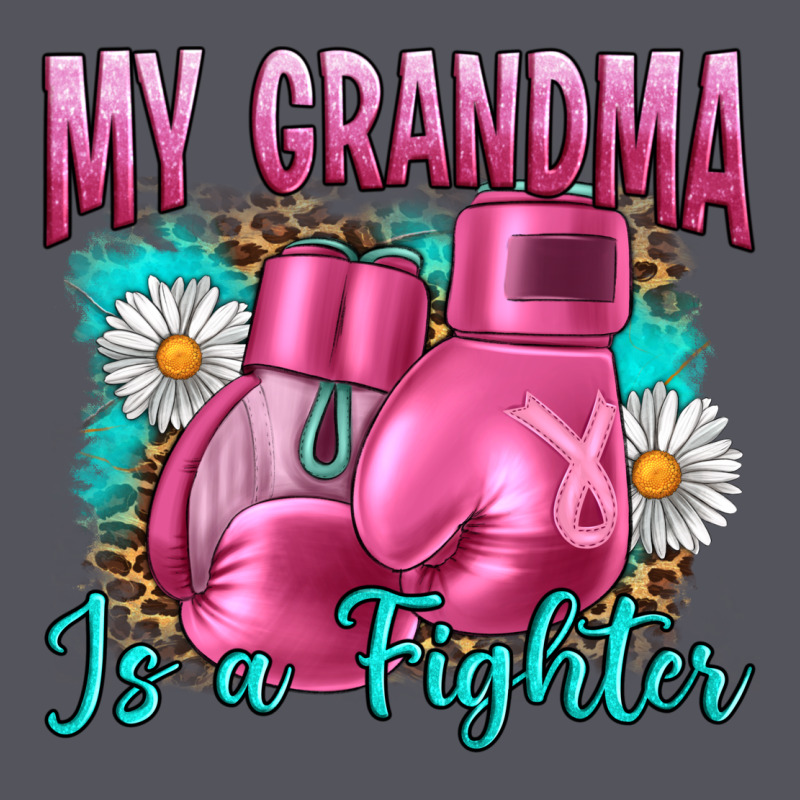 Breast Cancer My Grandma Is A Fighter Vintage Hoodie by Artiststas | Teevron