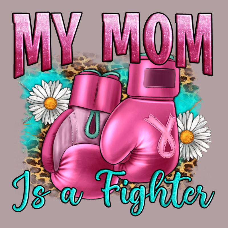 Breast Cancer My Mom Is A Fighter Vintage Hoodie by Artiststas | Teevron