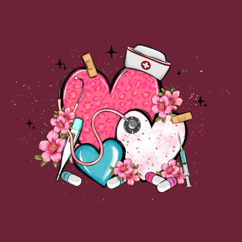 Nurse Hearts Long Sleeve Tee by MaliasSmallBusiness | Teevron