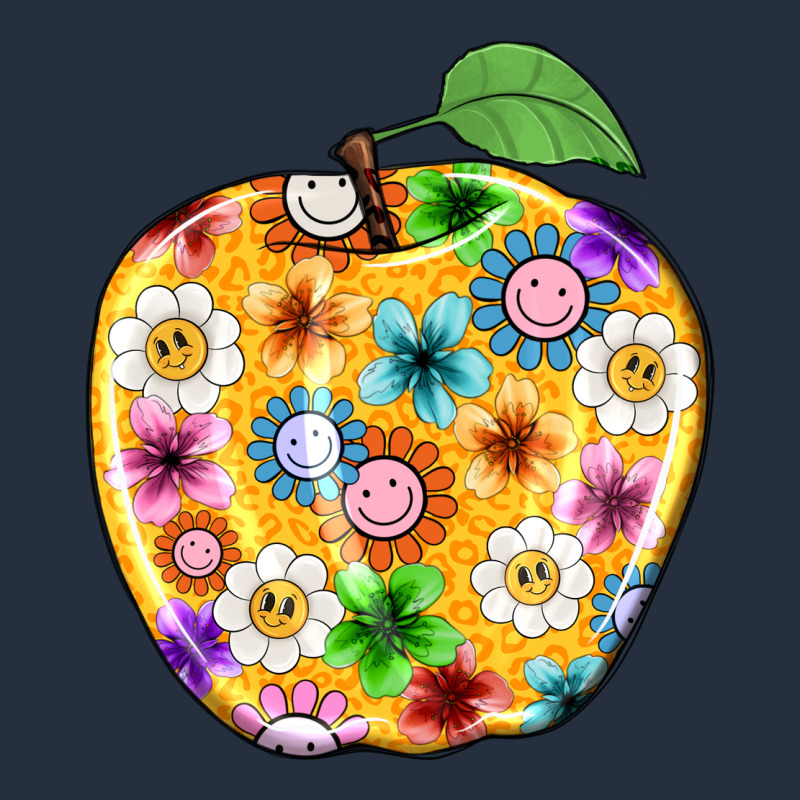 Colorful Flora Apple Teacher Zipper Hoodie by NancyCooperArtShop | Teevron