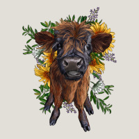 Highland Cow With Sunflower Heavy Core Tee | Teevron