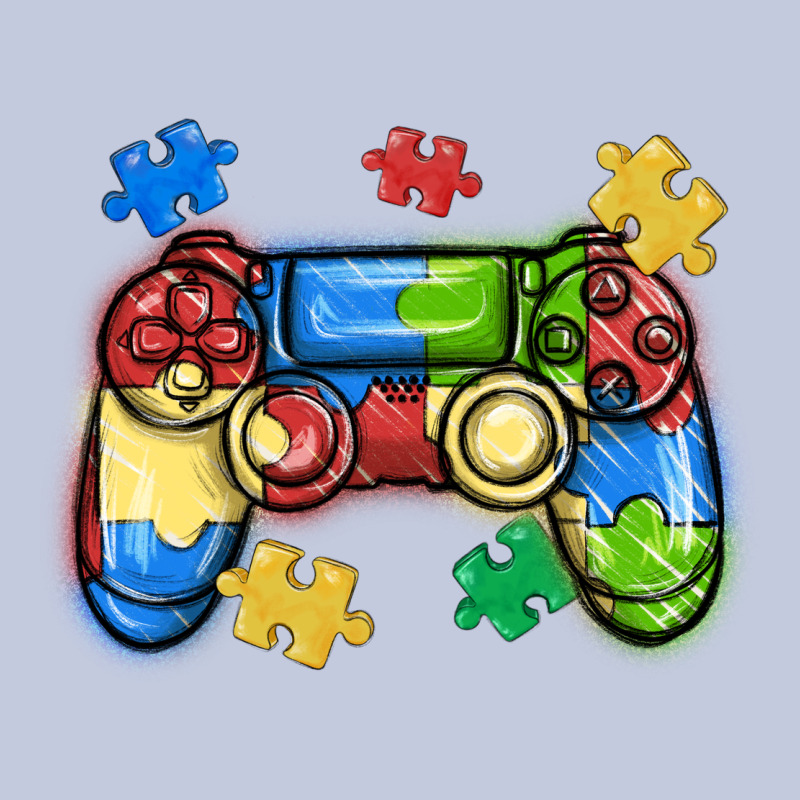 Autism Awareness Video Game Controller Long Sleeve Tee by MaliasSmallBusiness | Teevron