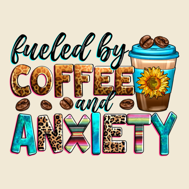Fueled By Coffee And Anxiety Premium Tee by Zillion Design Studio | Teevron