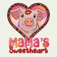 Mama's Sweetheart Baby Pig Urban Heavy Tee | Teevron