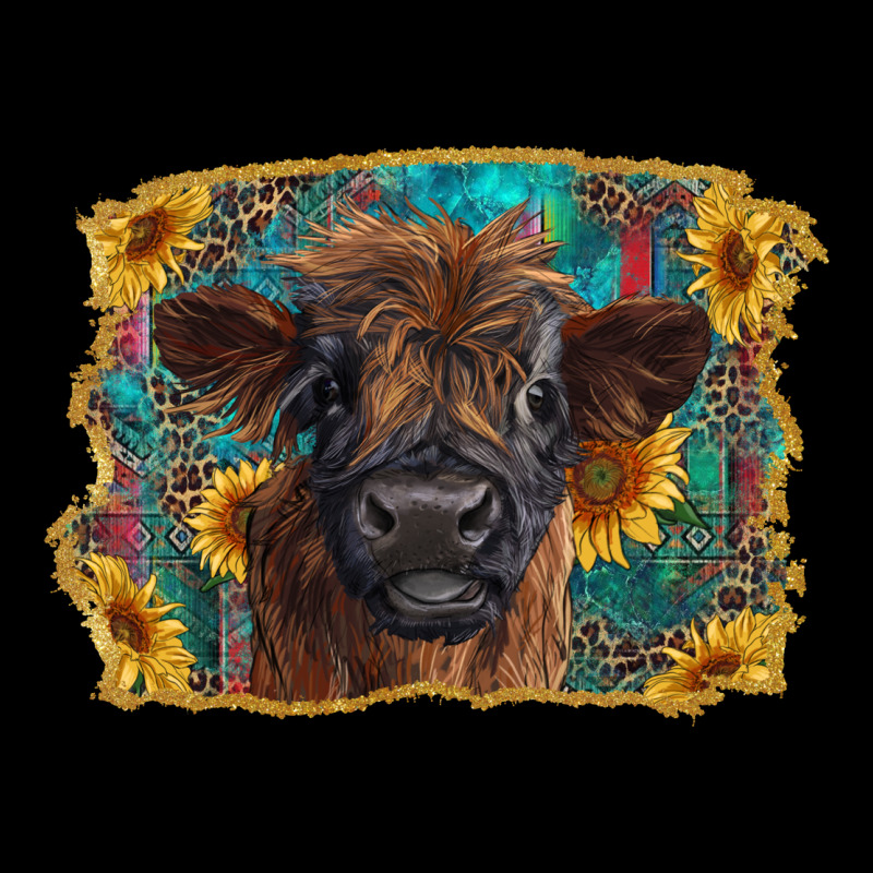 Highland Cow Calf With Western Background Heavy Core Tee by RanaPortraitStore | Teevron