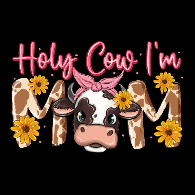 Holy Cow I'm Mom Long Sleeve Tee by MaliasSmallBusiness | Teevron
