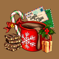 Christmas Hot Chocolate Cup With Gift And Letters Vintage Tee | Teevron