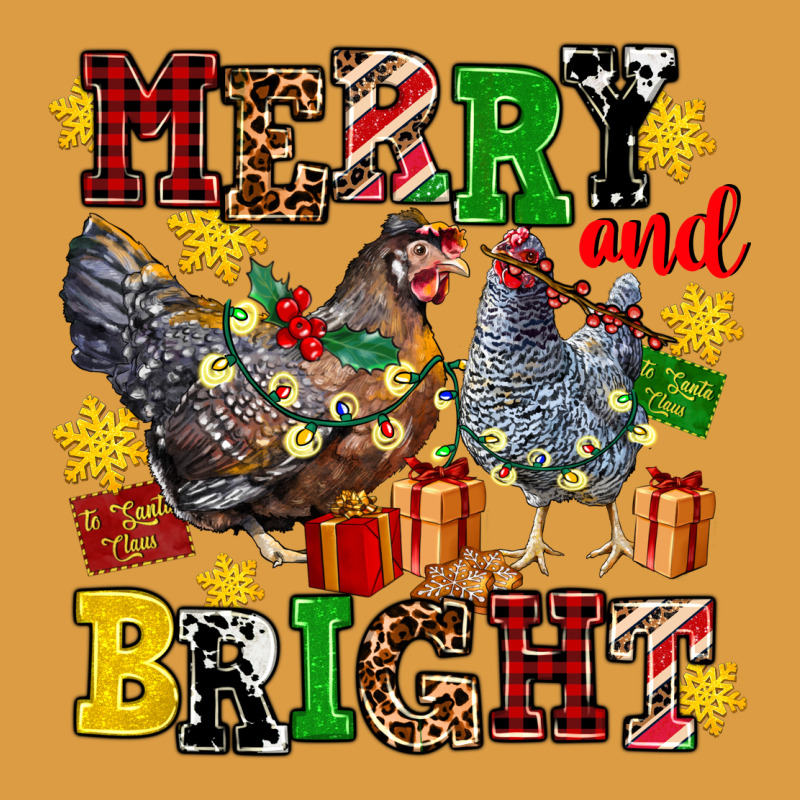 Chicken Merry And Bright Urban Heavy Tee by AdoDesignShop | Teevron