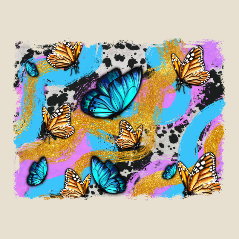 Easter Butterfly With Glitter And Cowhide  Background Urban Heavy Tee by Artiststas | Teevron