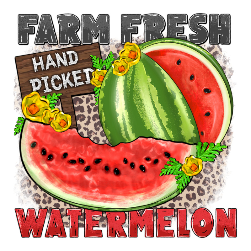 Farm Fresh Watermelon Ladies Tee by Zillion Design Studio | Teevron