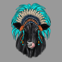 Black Angus Indian Headdress Vintage Hoodie | Teevron