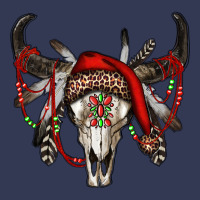 Western Christmas Bull Skull Heavyweight Hoodie | Teevron
