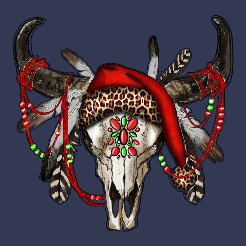 Western Christmas Bull Skull Heavyweight Hoodie by RanaPortraitStore | Teevron