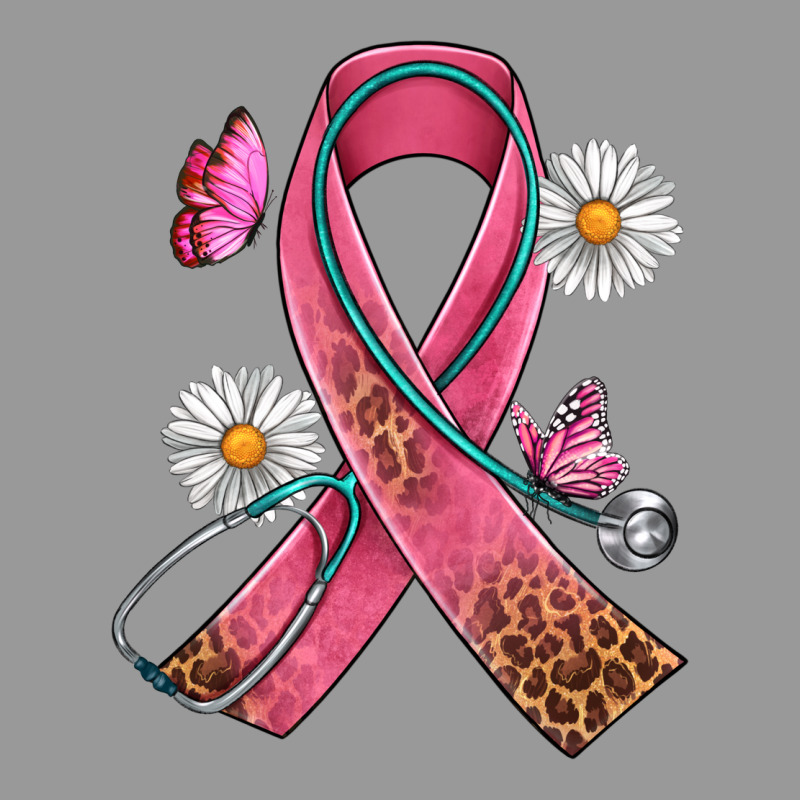 Cancer Ribbon Stethoscope Daisy Butterfly Vintage Hoodie by Artiststas | Teevron