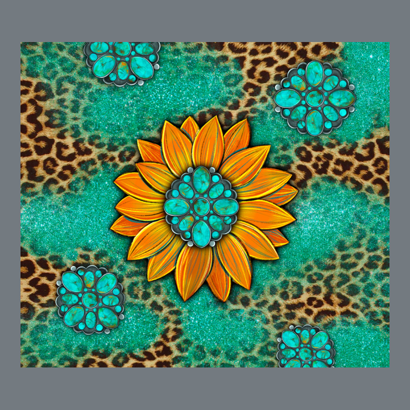 Sunflower Gemstone Leopard Heavyweight Sweatshirt by Artiststas | Teevron