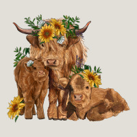 Highland Cow Family Heavy Core Tee | Teevron