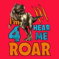 I'm Four Hear Me Roar Dinosaur Birthday Classic Tee | Teevron