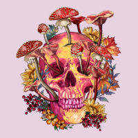Floral Skeleton With Mushrooms Ladies Tee | Teevron