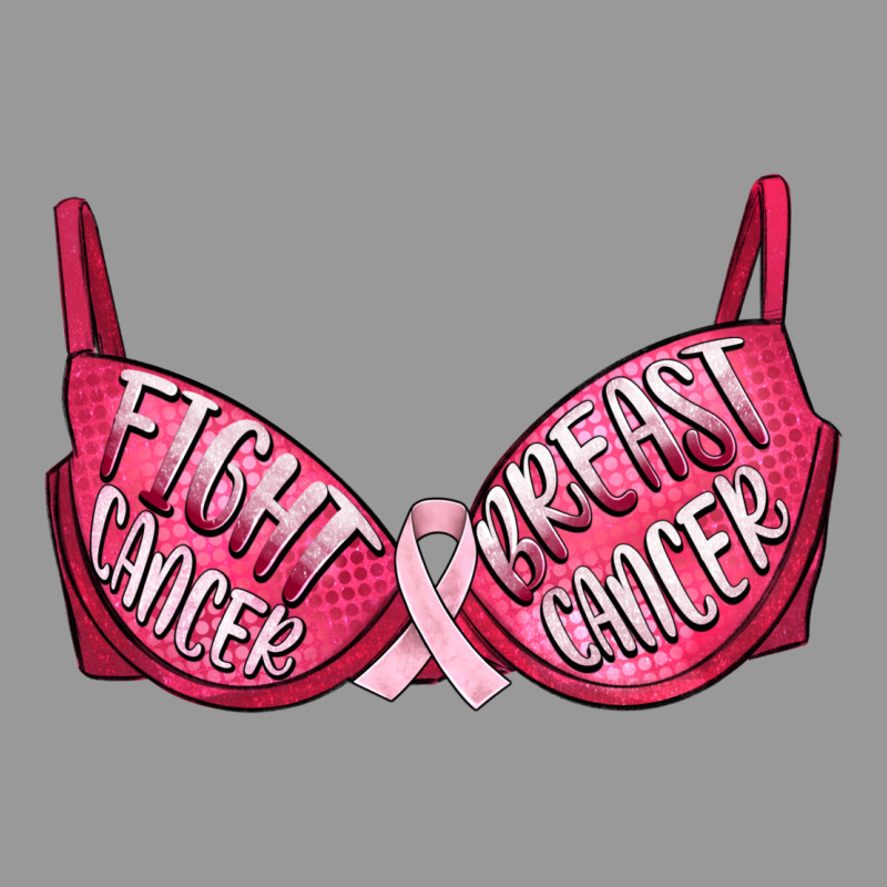 Fight Cancer Breast Cancer Bra Vintage Hoodie by Artiststas | Teevron