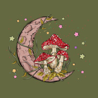 Moon And Mushrooms Long Sleeve Tee | Teevron