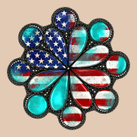 American Flag Turquoise Gemstone 4th Of July Urban Hoodie | Teevron